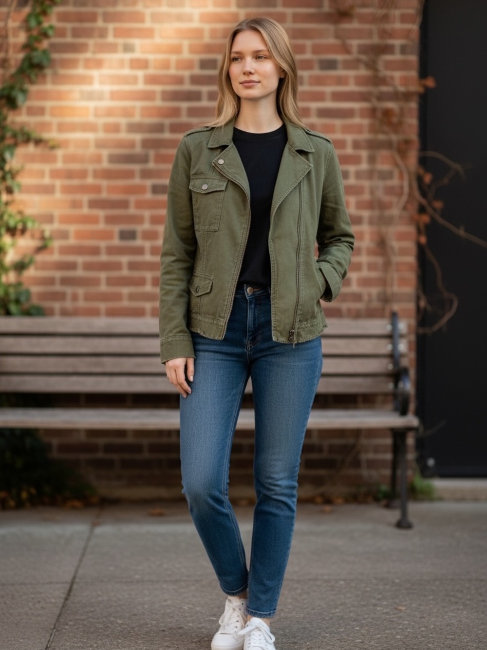 Joie army green jacket‎